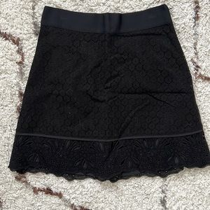 LOFT Black Lace Skirt